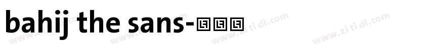 bahij the sans字体转换